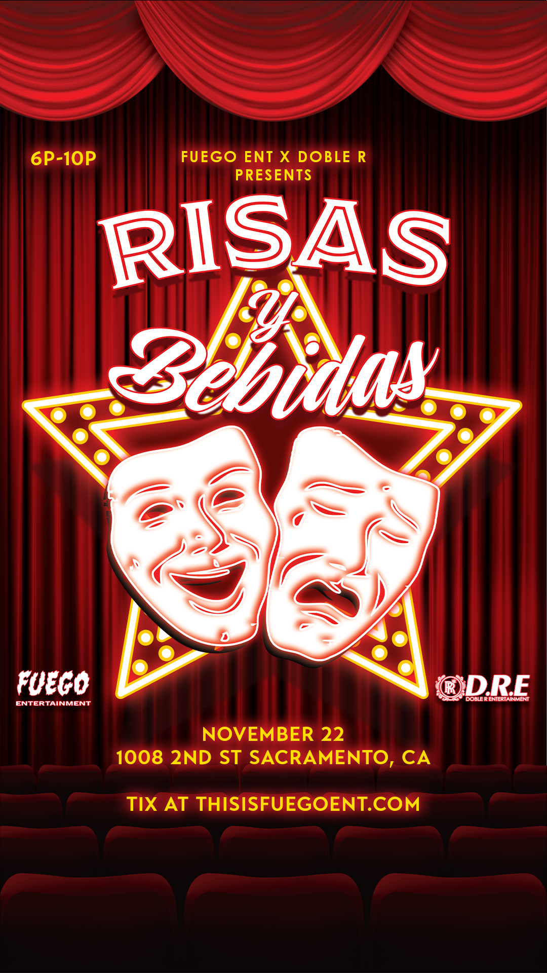 🎭 Risas y Bebidas 🎭