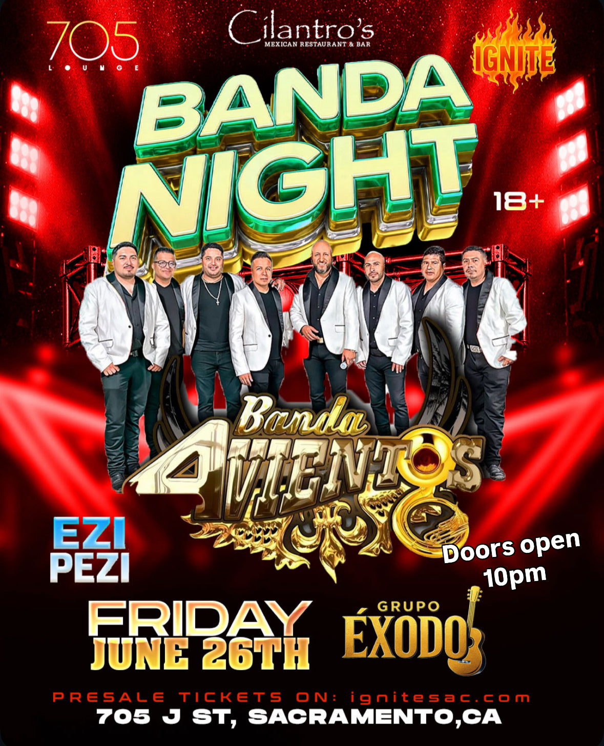 18+ Banda Night 6/26